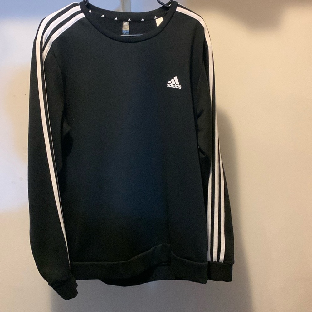 Adidas black crewneck sweatshirt